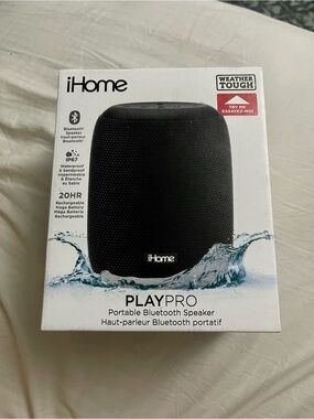 iHome PlayPro Portable Waterproof Bluetooth Speaker BRAND NEW